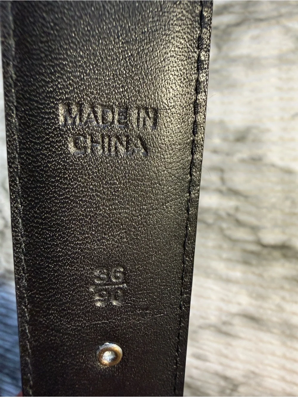 Ralph Lauren Polo Men’s Black Italian Leather Belt Silver Tone Buckle Sz 36/90
